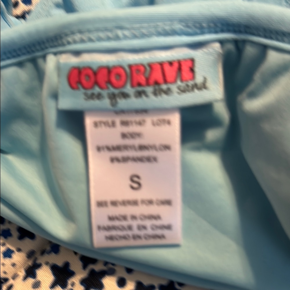 Coco Rave Light Blue Ruffle Bikini Bottom - Picture 4 of 5